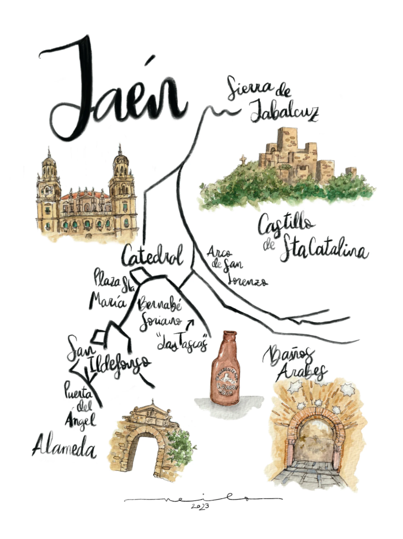 Lámina Mapa de Jaén