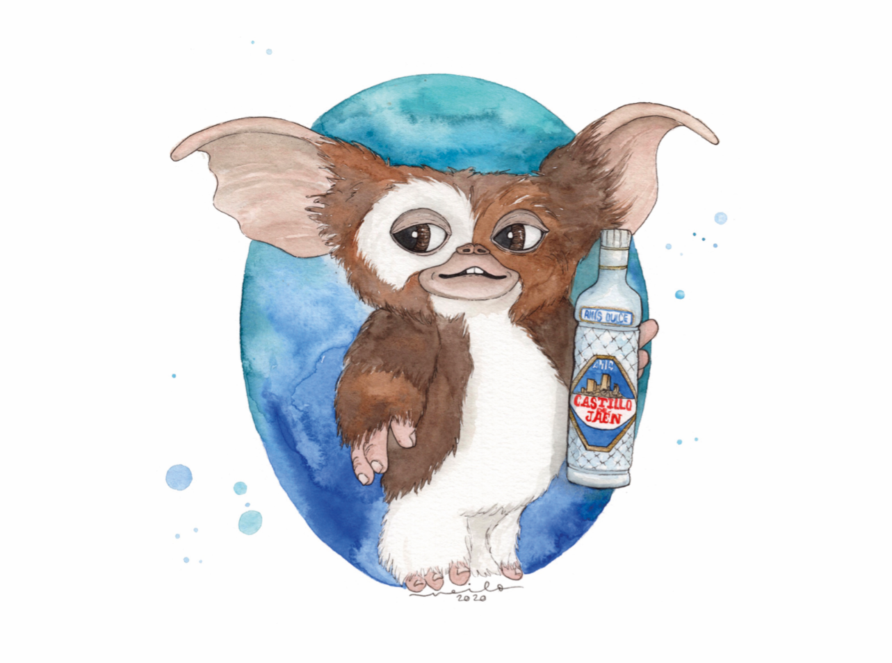 Lámina Guizmo & Anís Castillo de Jaén