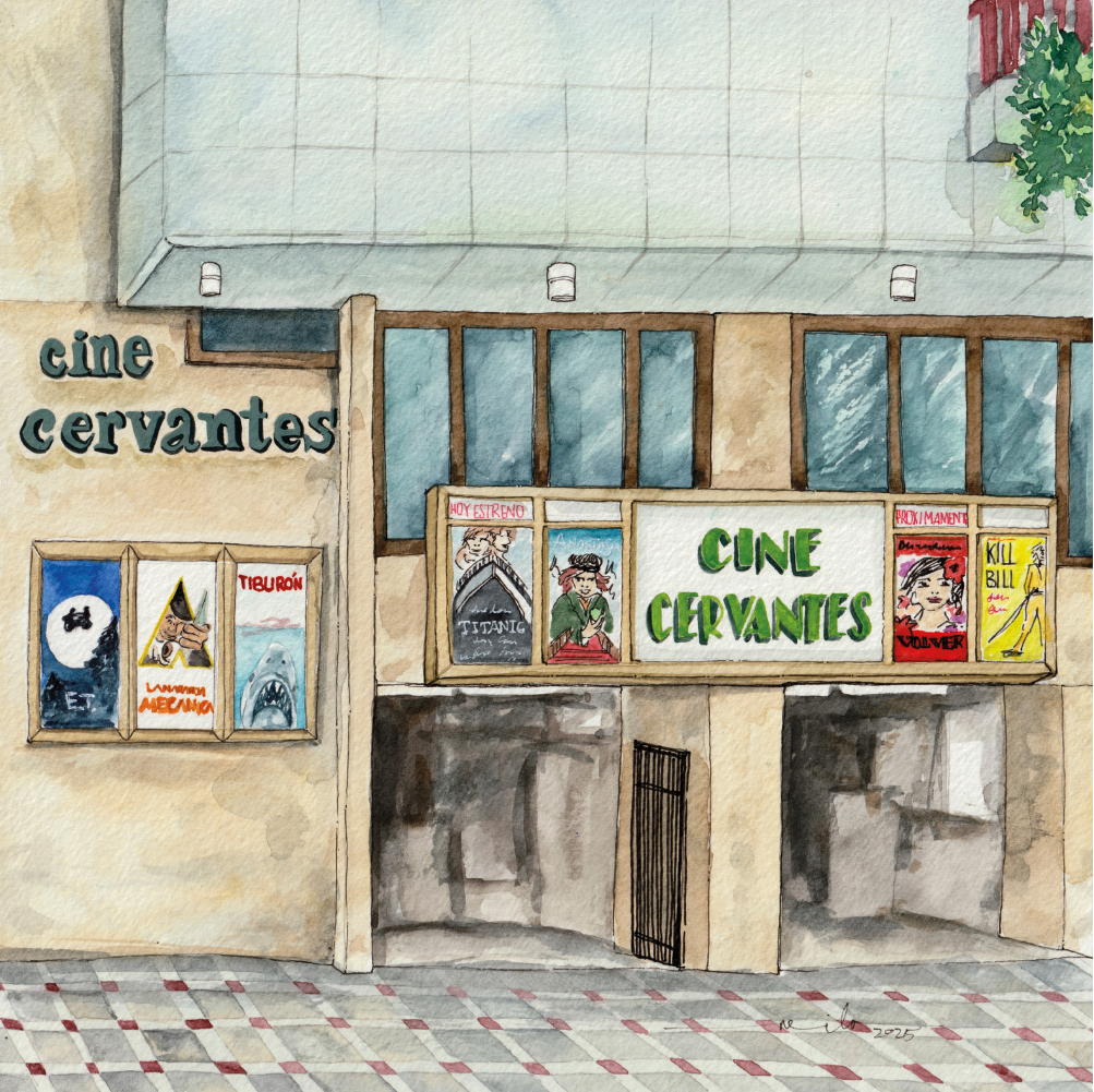 Lámina Cine Cervantes - Jaén