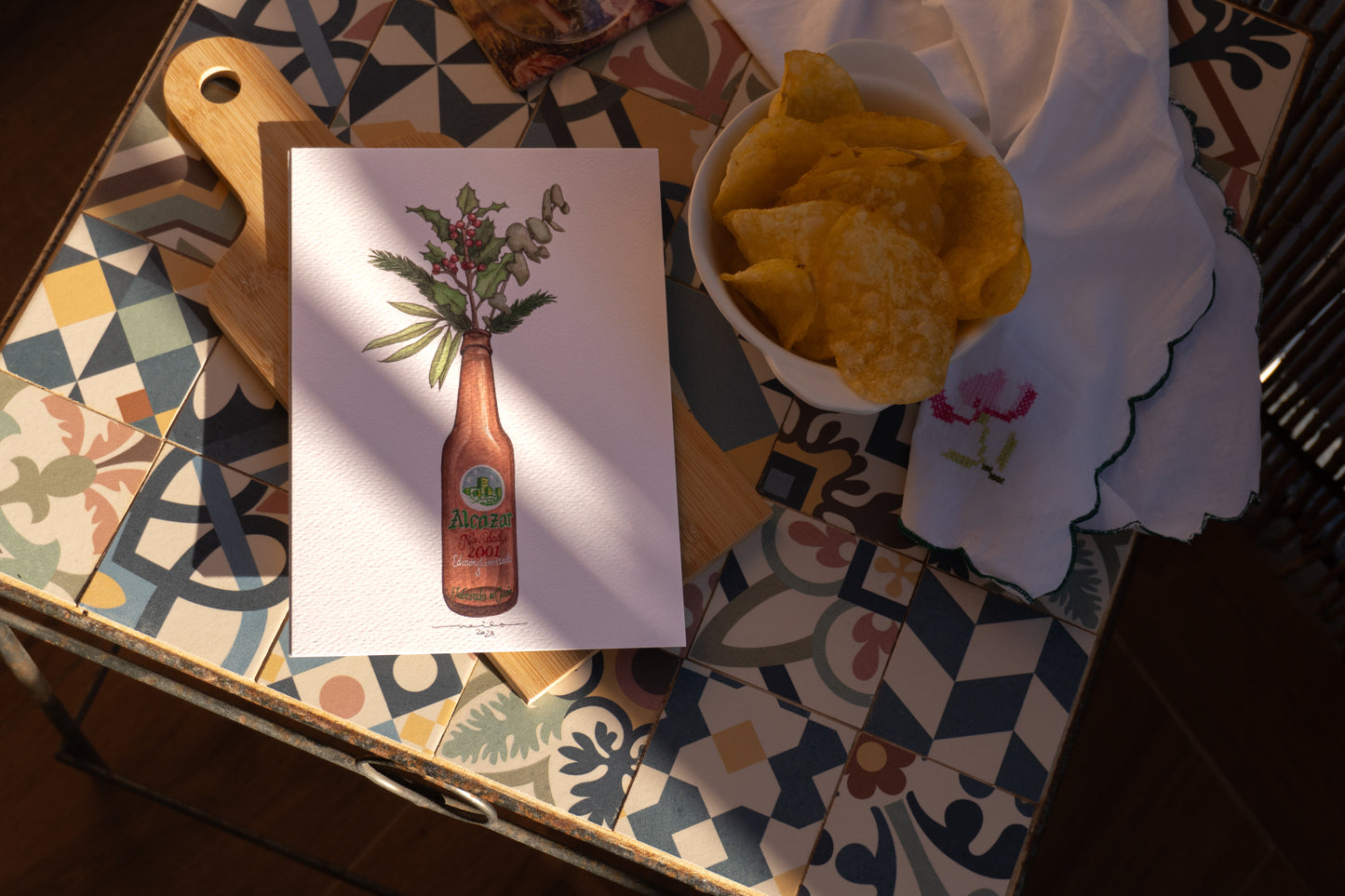 Lámina Alcázar Navidad - Botellines & Flores