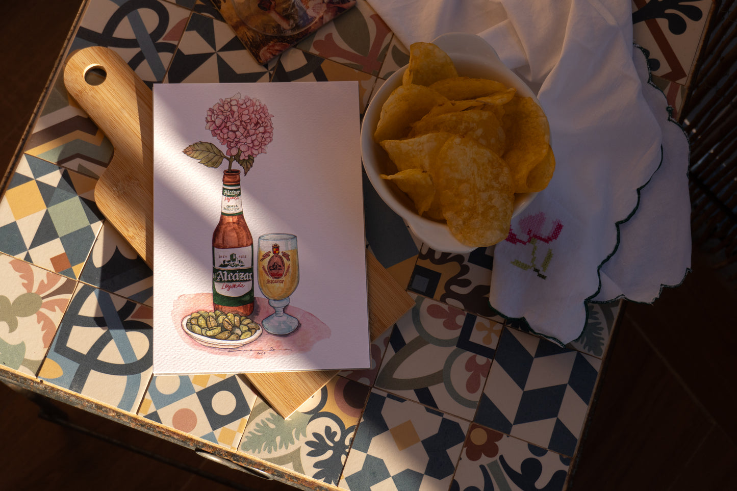 Lámina Alcázar Leyenda - Botellines & Flores