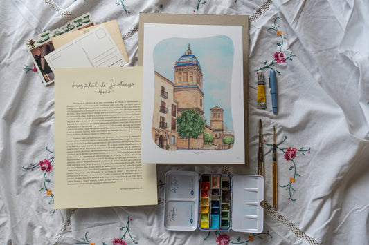 Lámina Hospital de Santiago - Úbeda