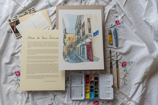 Lámina Arco de San Lorenzo - Jaén