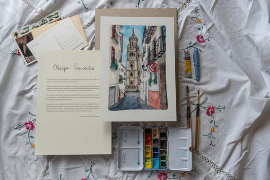 Lámina Calle Obispo González - Jaén