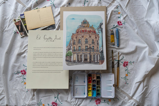 Lámina el Gallo Azul - Jerez