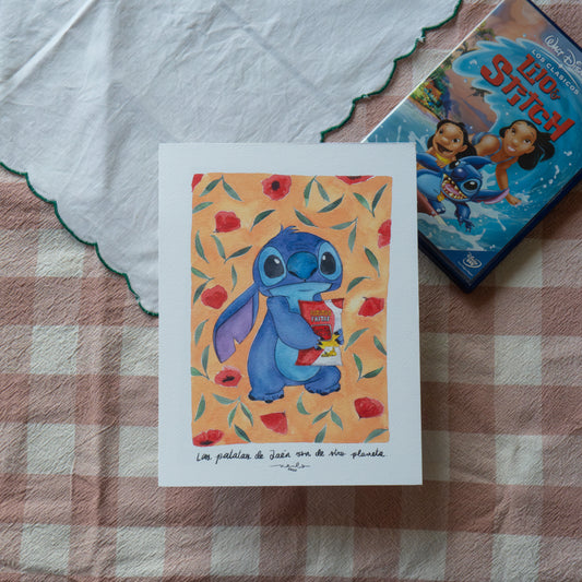 Lámina Stitch & Patatas Santo Reino