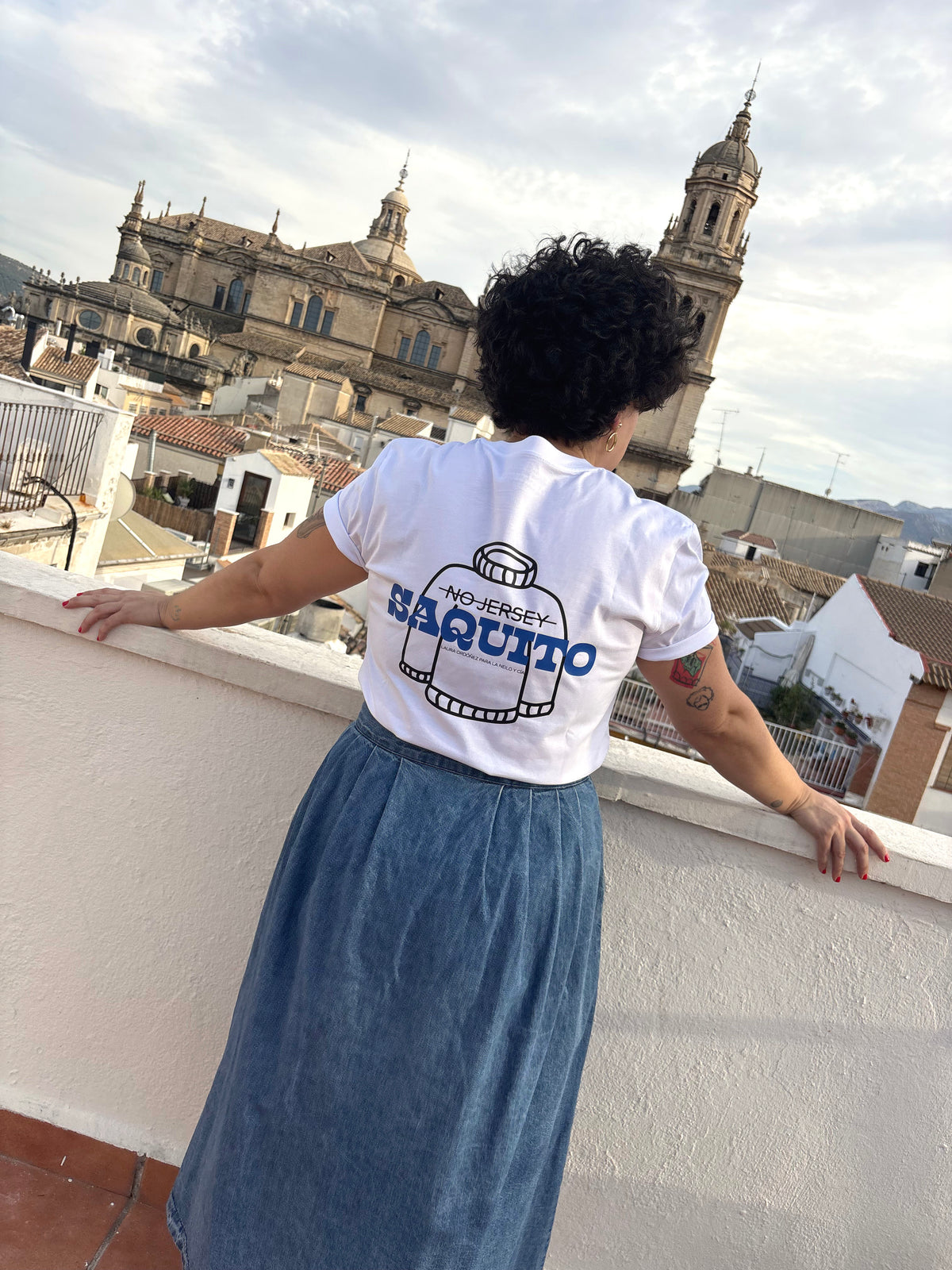 Camiseta blanca - Saquito
