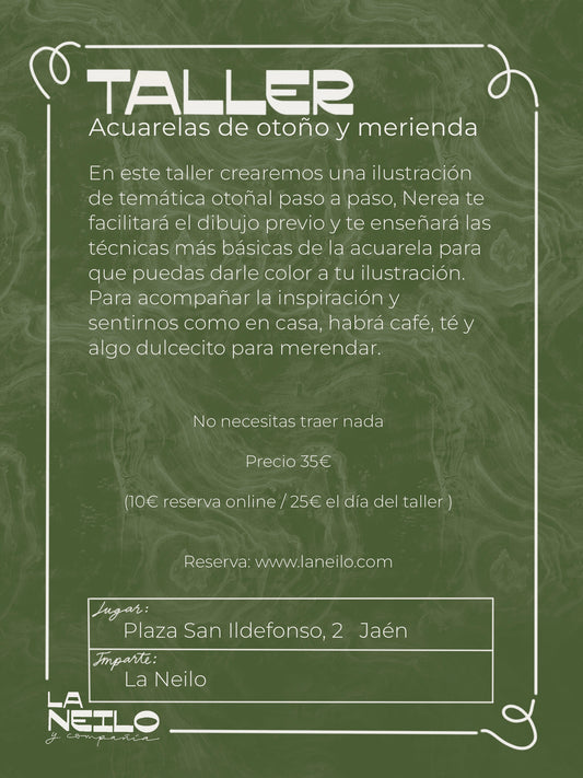Acuarela de otoño + merienda