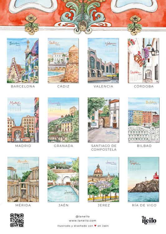 Almanaque de pared - Ibérico 2026