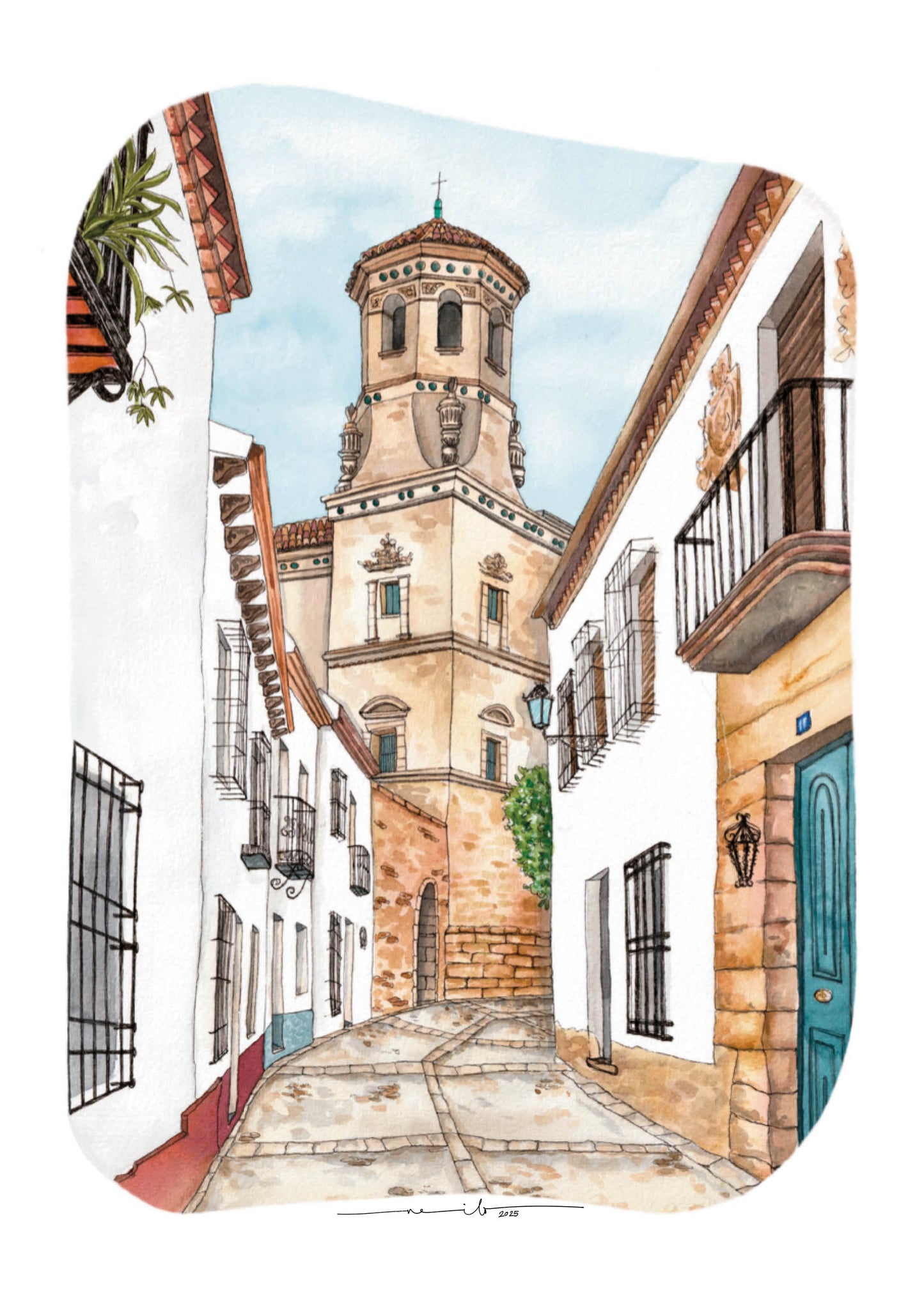 Lámina Antigua Universidad - Baeza