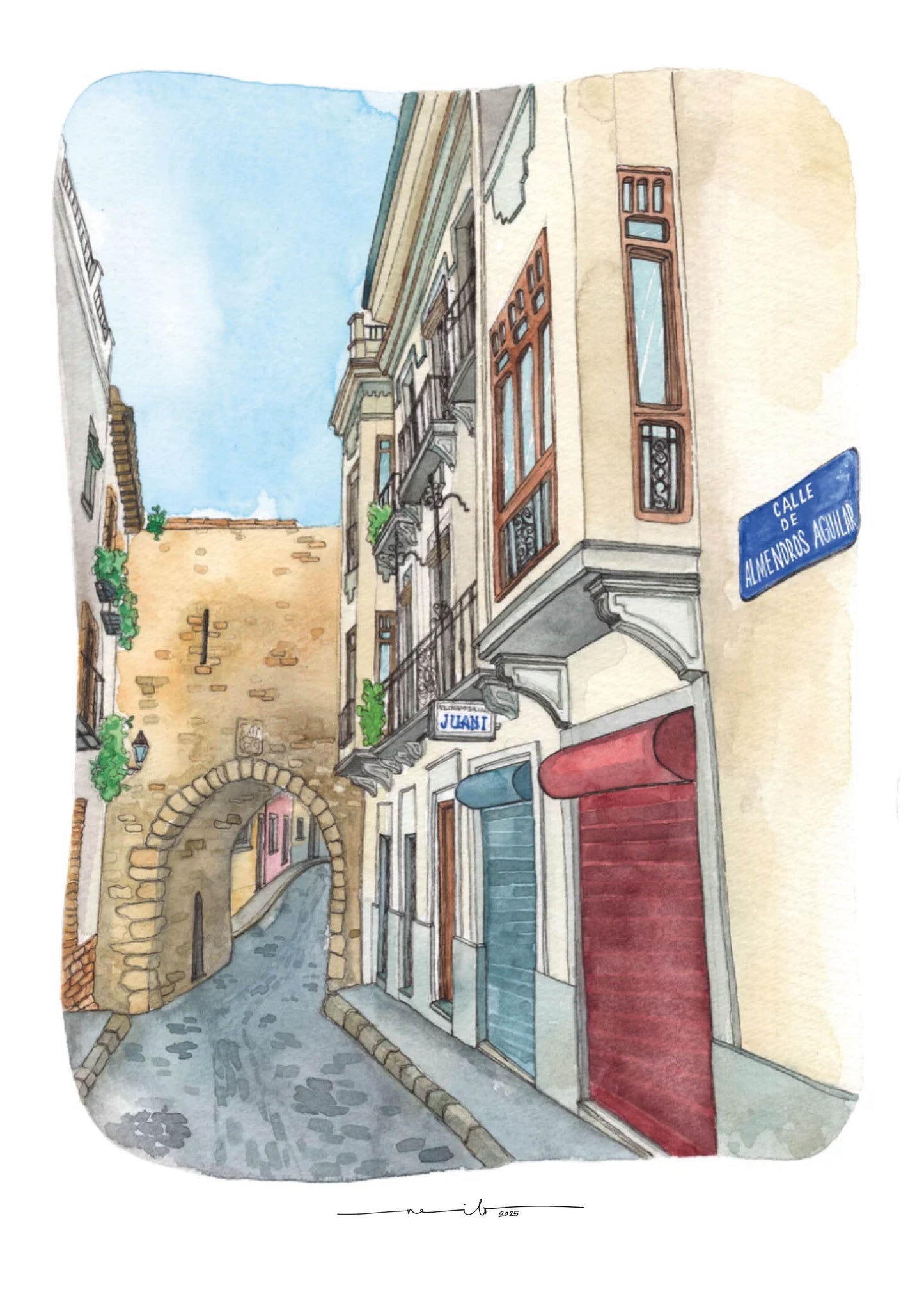 Lámina Arco de San Lorenzo - Jaén