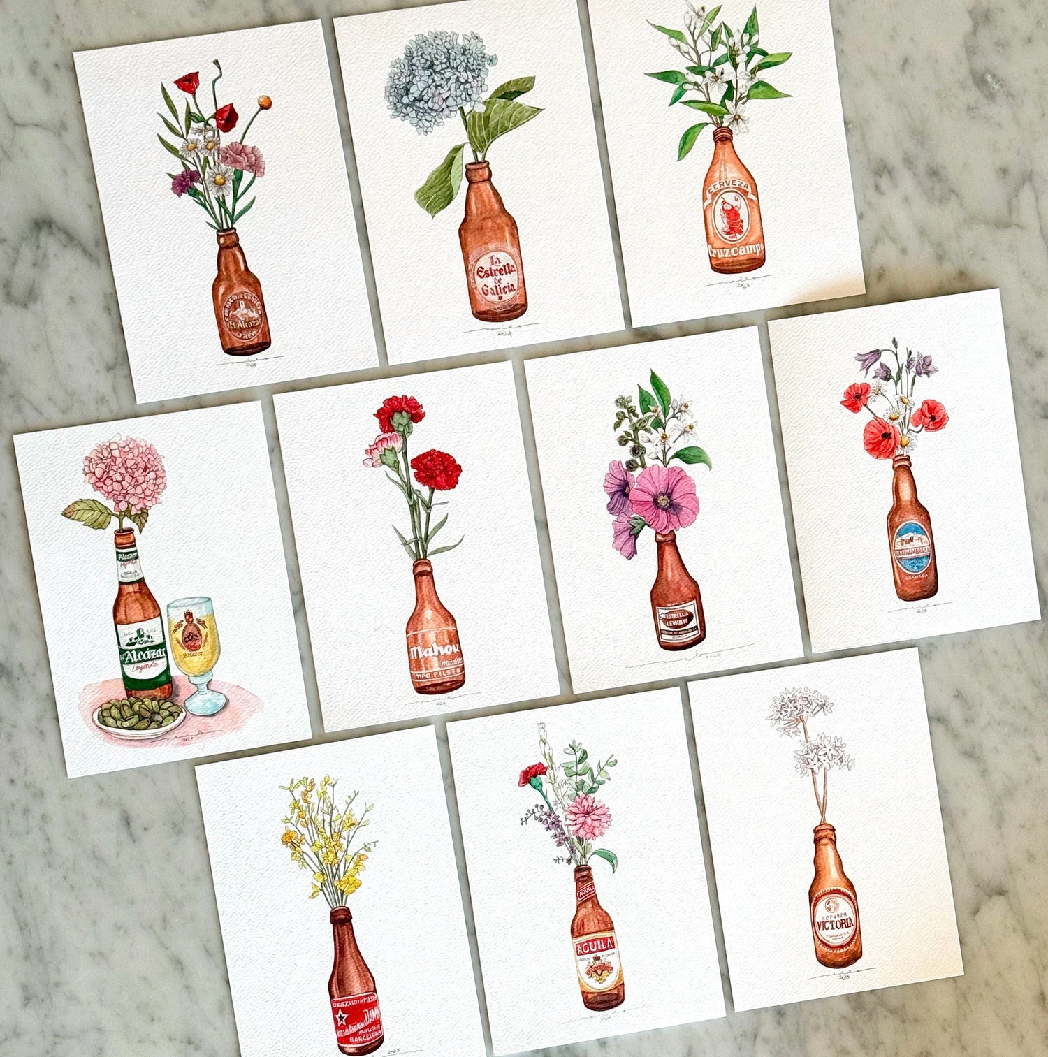 Botellines y Flores