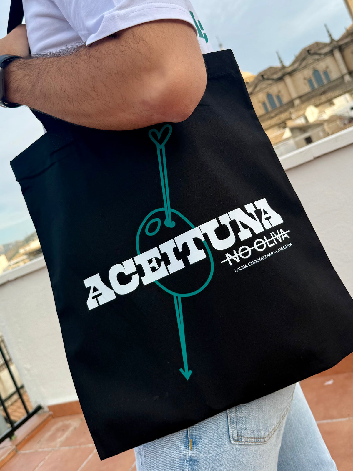 Totebag Negra Aceituna
