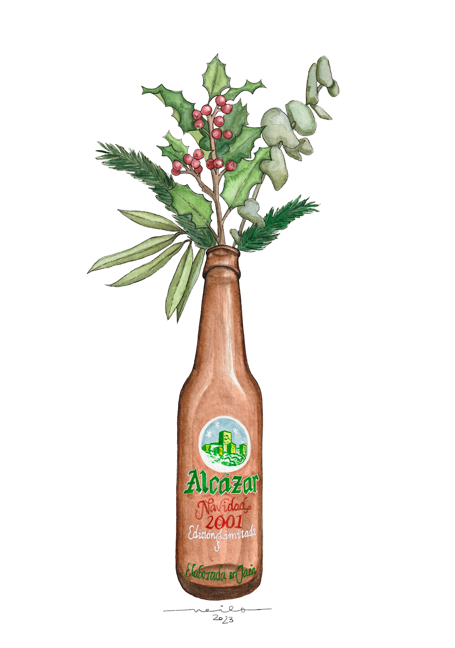 Lámina Alcázar Navidad - Botellines & Flores