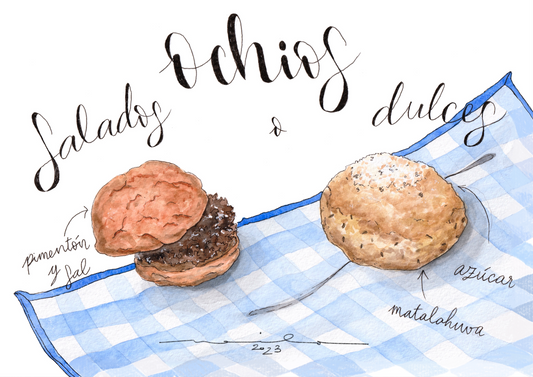 Lámina Ochíos dulces vs salados