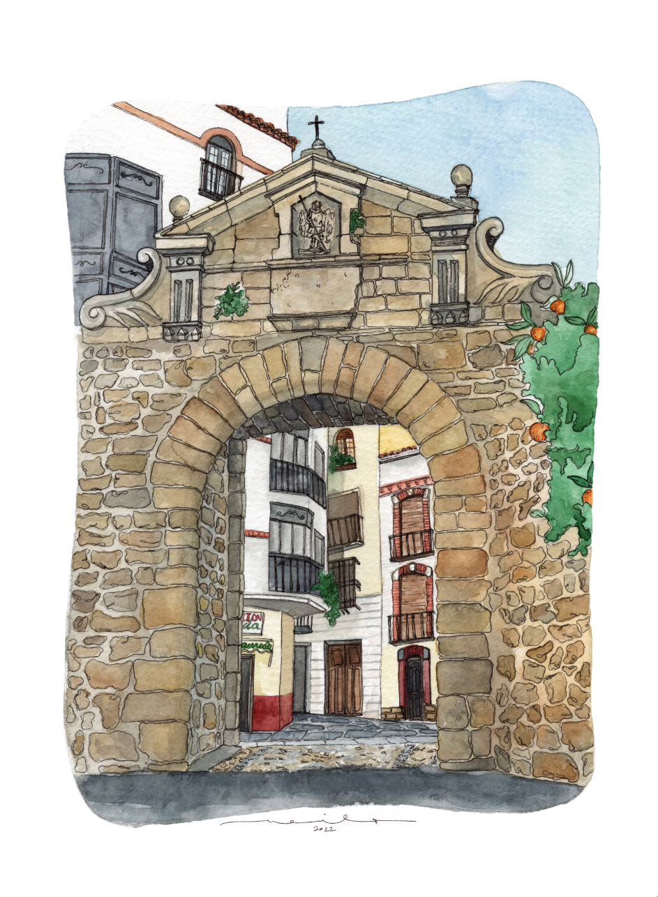 Lámina Puerta del Ángel - Jaén