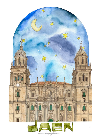 Lámina Catedral de Jaén