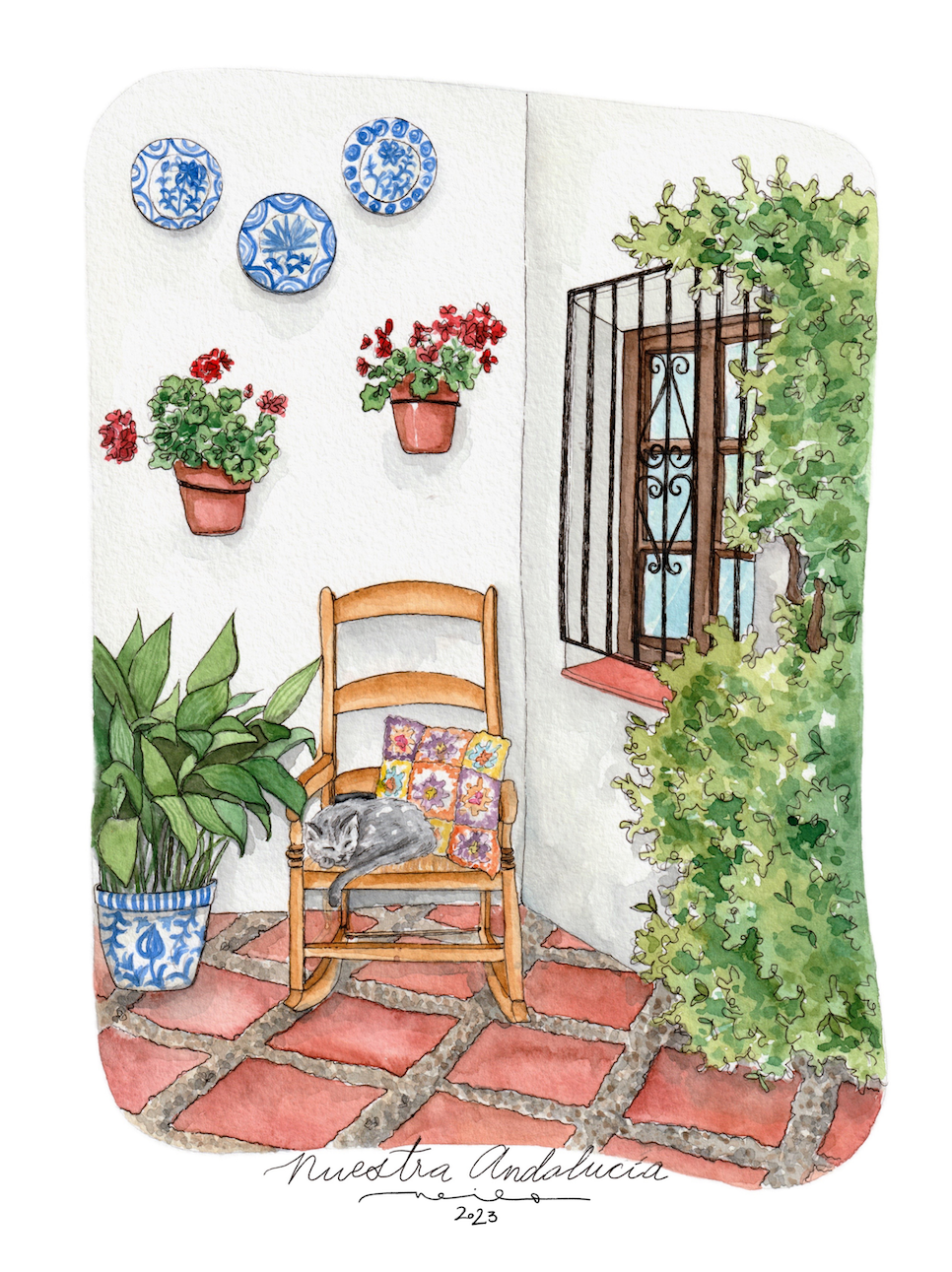 Lámina Patio Nuestra Andalucía