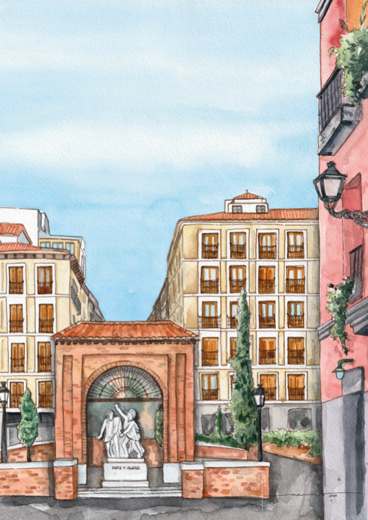 Lámina Plaza del Dos de Mayo - Madrid