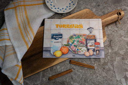 Lámina Torrijas en la cocina