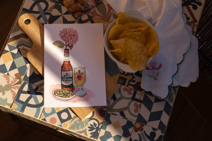 Lámina Alcázar Leyenda - Botellines & Flores