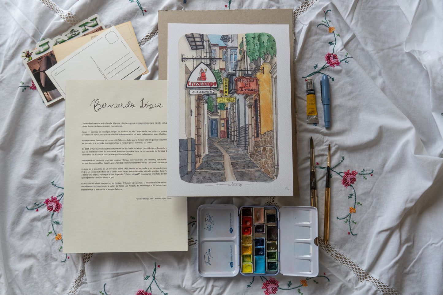 Lámina Calle Bernardo López - Jaén