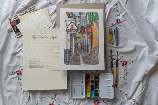 Lámina Calle Bernardo López - Jaén