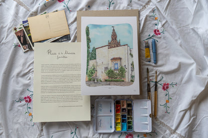 Lámina Plaza de la Alianza - Sevilla