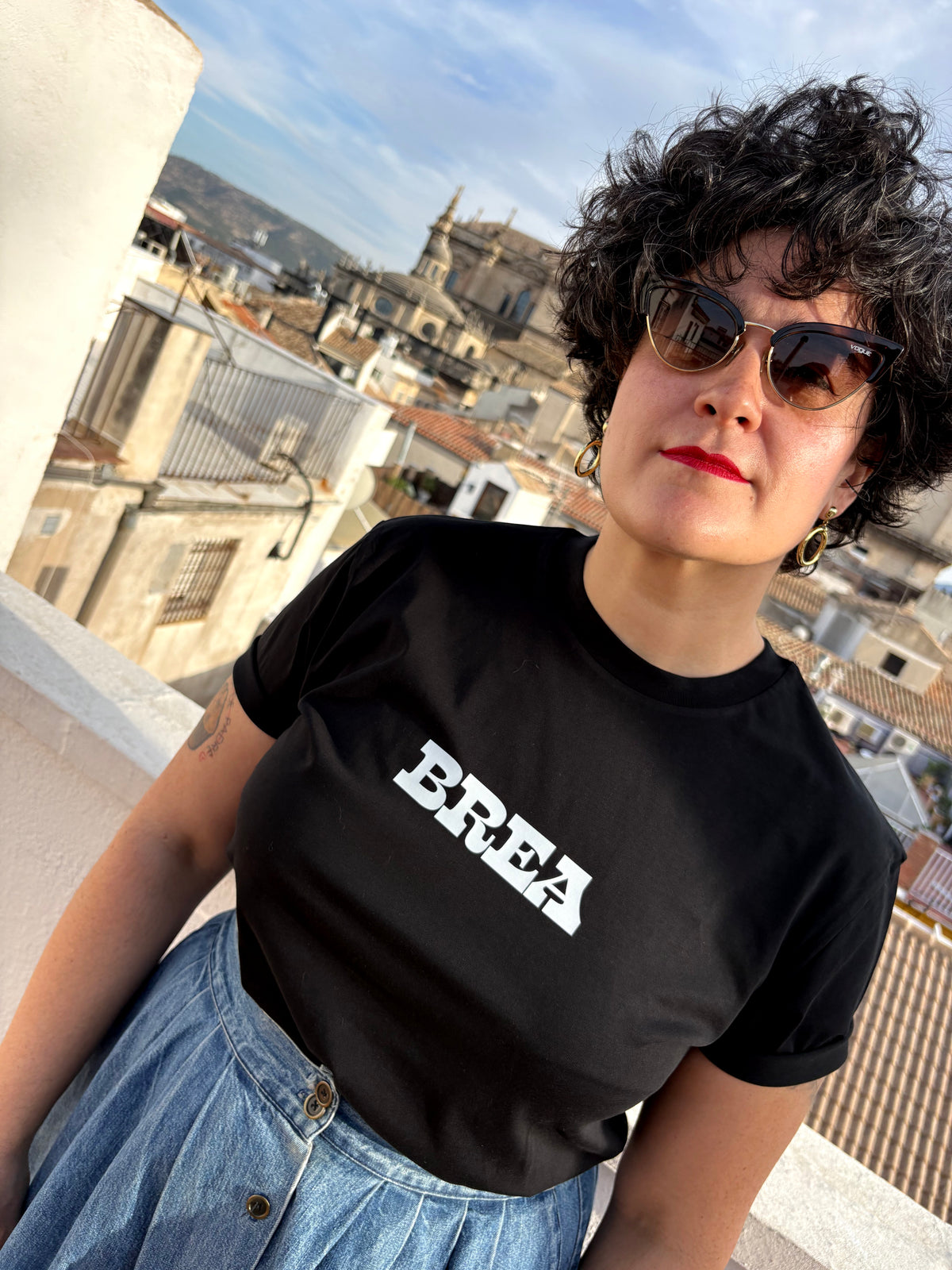 Camiseta negra - Brea