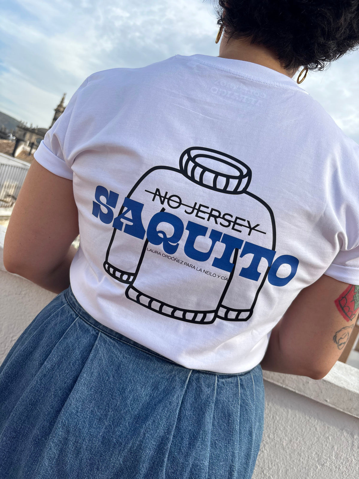 Camiseta blanca - Saquito