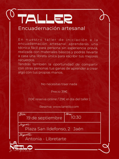Crea tu libreta con encuadernación artesanal