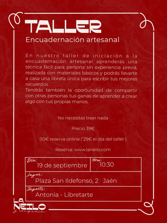 Crea tu libreta con encuadernación artesanal