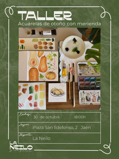 Acuarela de otoño + merienda