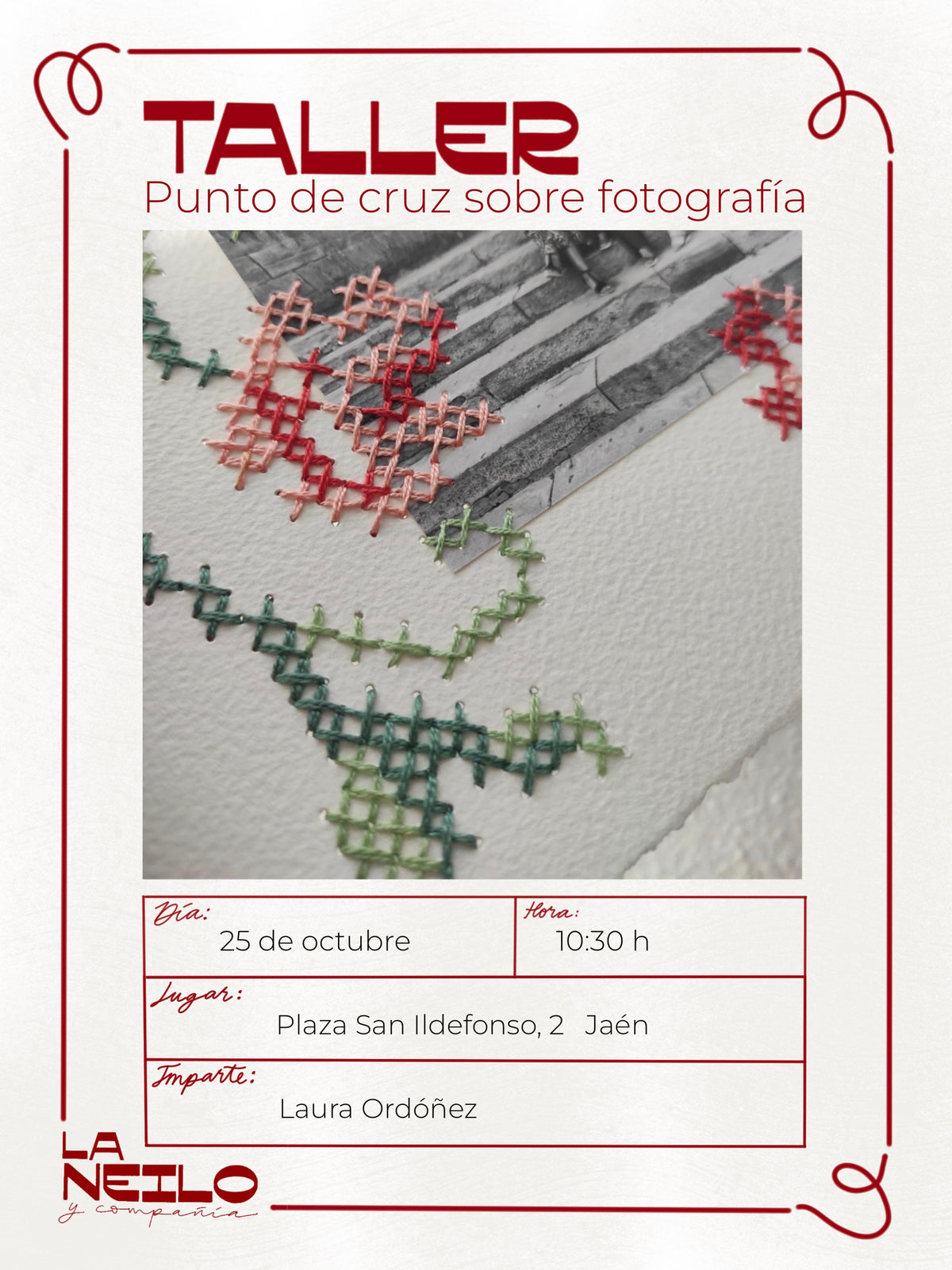 Punto de cruz y fotografía