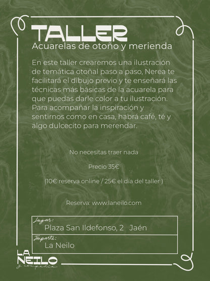 Acuarela de otoño + merienda