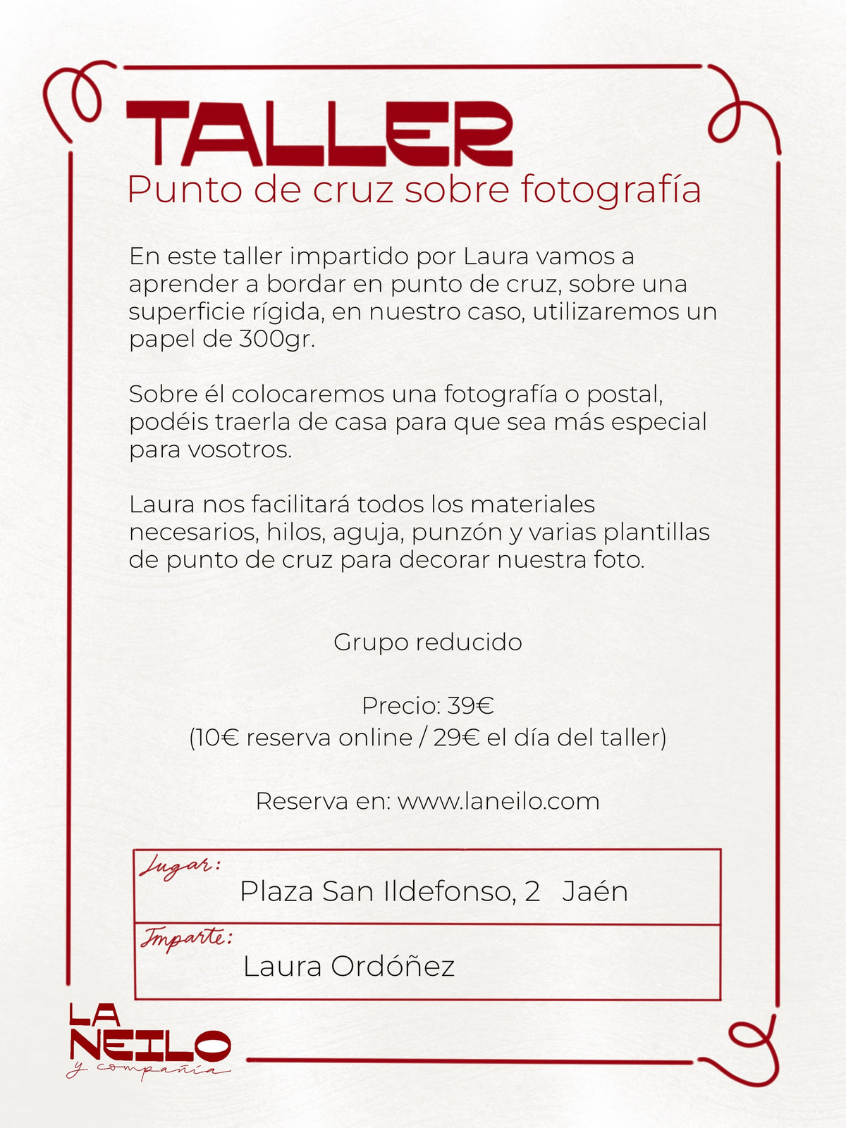 Punto de cruz y fotografía