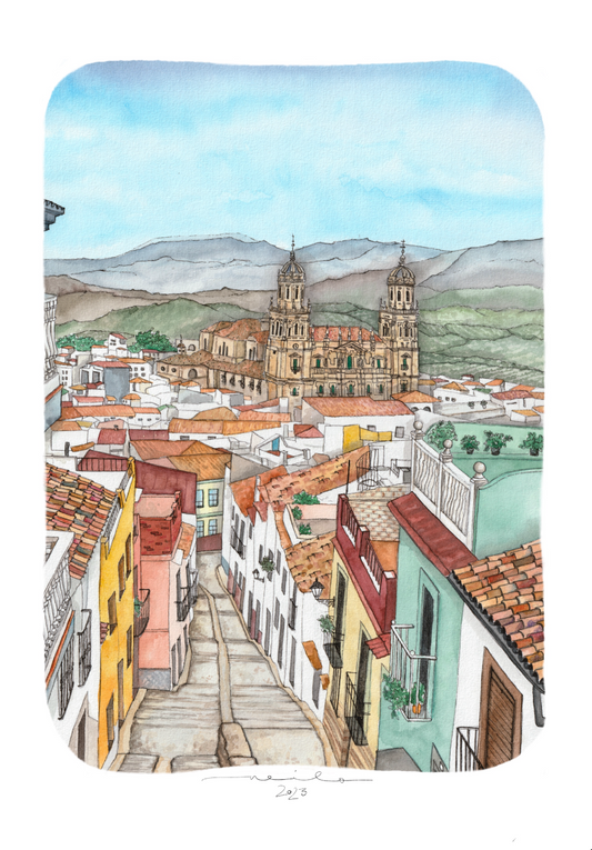 Lámina Calle Duque - Jaén