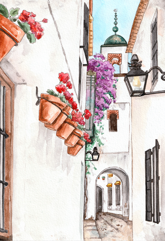 Lámina Calleja de la Hoguera - Córdoba