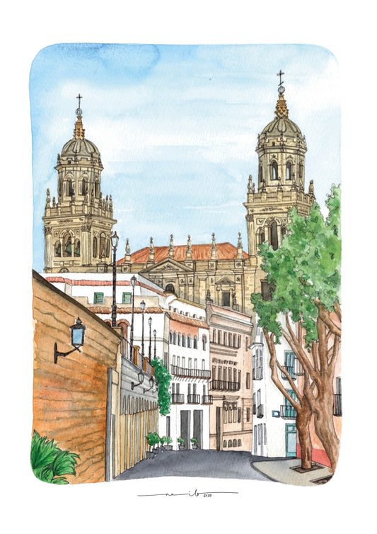 Lámina Calle Carrera de Jesús - Jaén