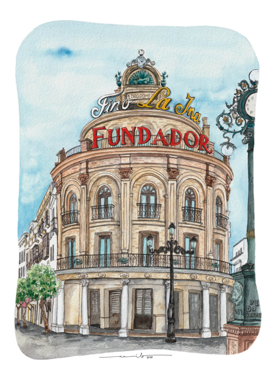 Lámina el Gallo Azul - Jerez