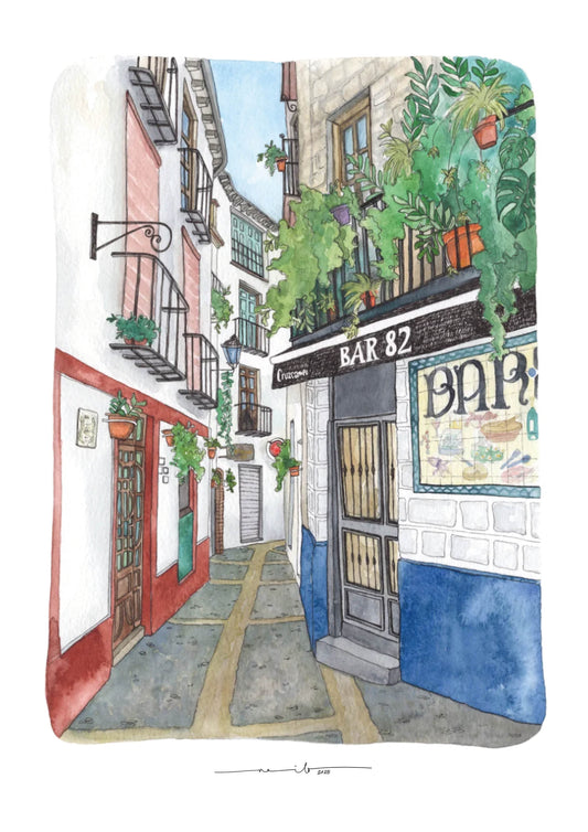 Lámina Calle Arco del Consuelo II - Jaén