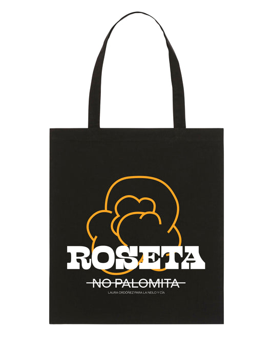 Totebag Negra Roseta